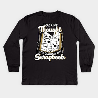 Scrapbooking Scrapbook Scrapbooker Gift Kids Long Sleeve T-Shirt